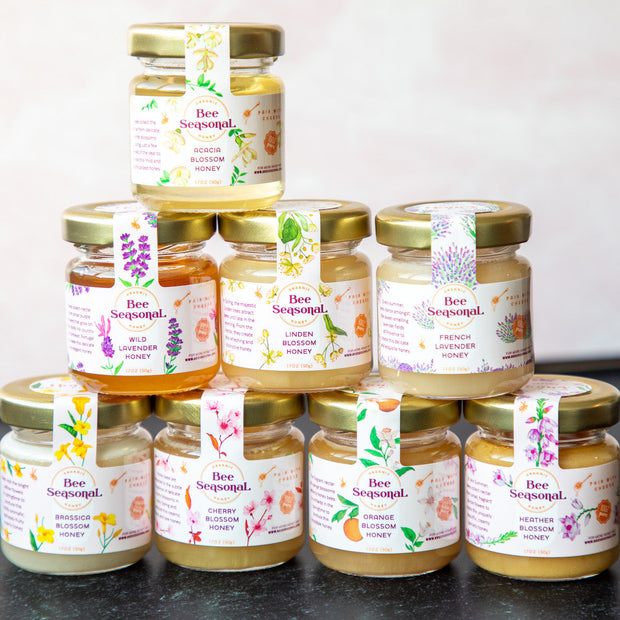 Honey Gift Set - 8 Jars - 12 Pack