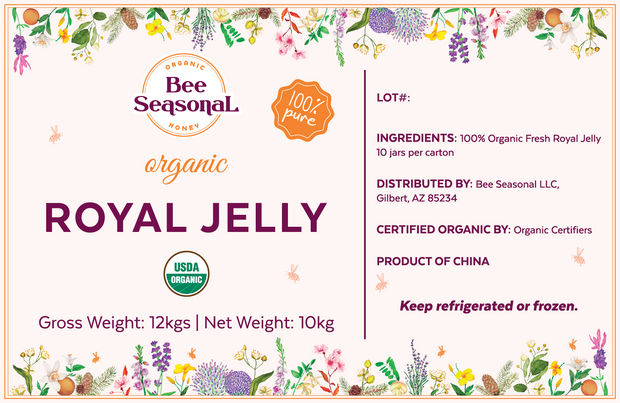 Organic Royal Jelly Fresh {10 HDA > 1.9%} - 10kg